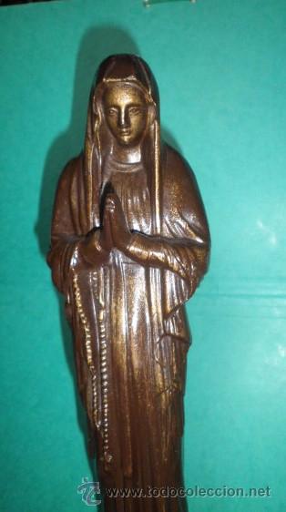 Antig&uuml;edades: Virgen en metal (40 cms.) - Foto 2