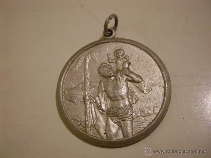 Antig&uuml;edades: Antigua medalla de San Crist&oacute;bal - Foto 1