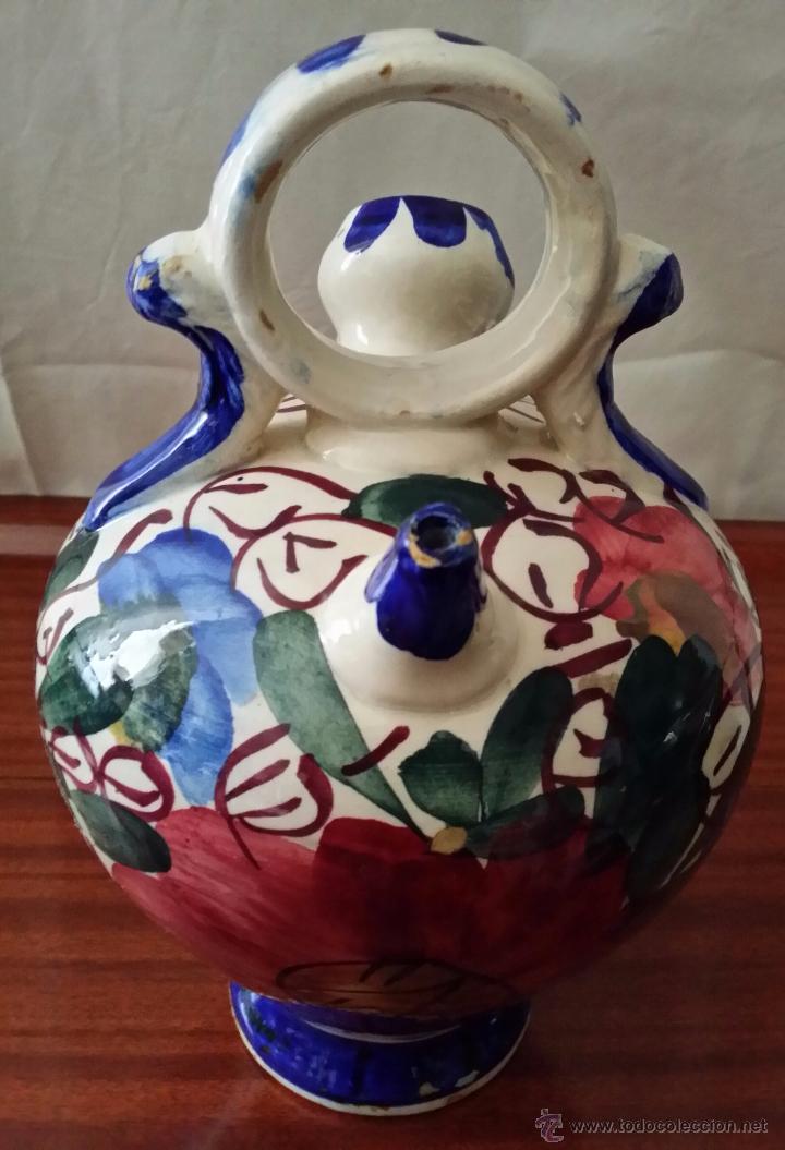 Antig&uuml;edades: BOTIJO DE CERAMICA DE MANISES - Foto 2