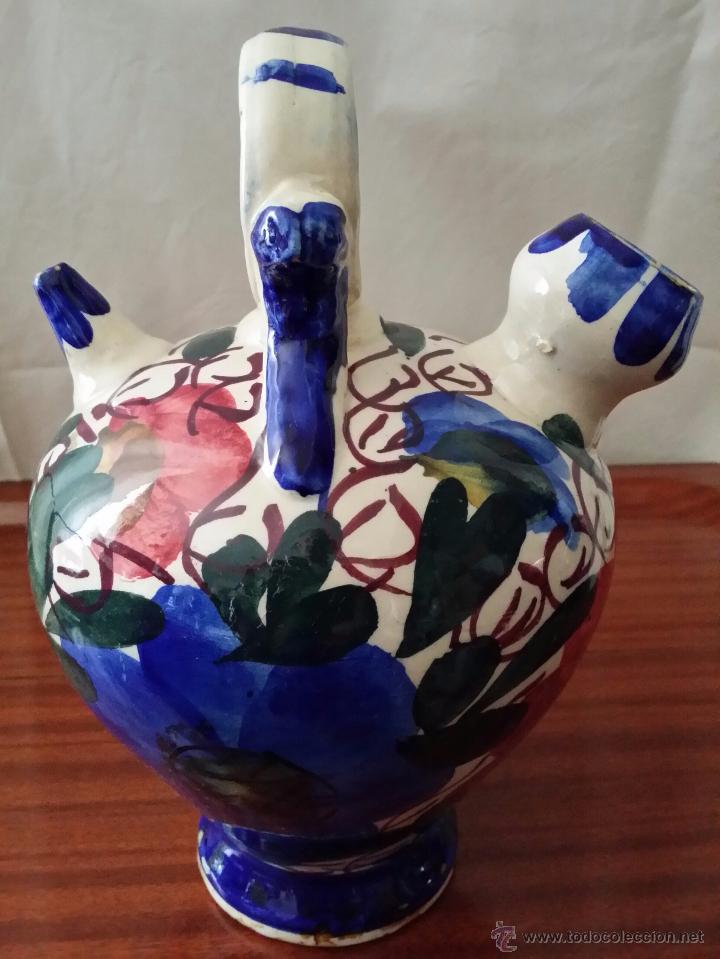 Antig&uuml;edades: BOTIJO DE CERAMICA DE MANISES - Foto 3