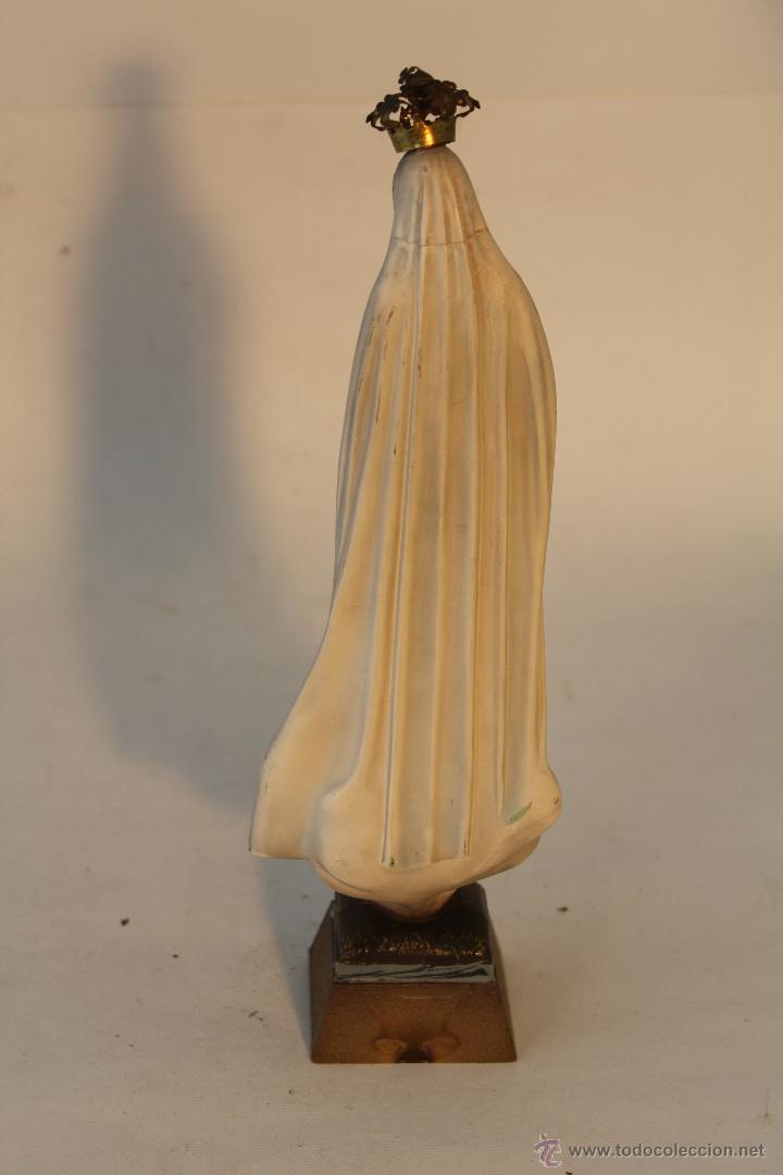 Antig&uuml;edades: virgen de fatima en resina - Foto 3