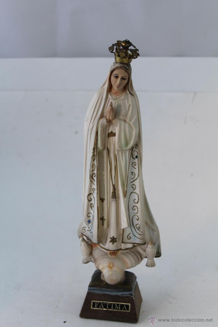 Antig&uuml;edades: virgen de fatima en resina - Foto 5