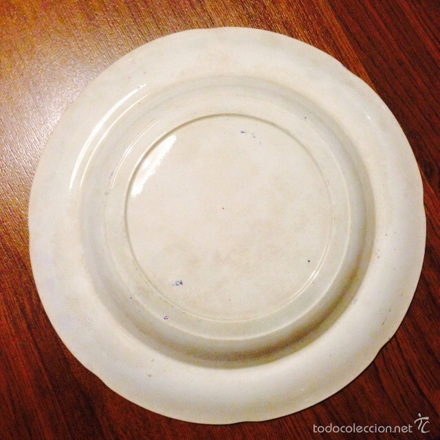 Antig&uuml;edades: Plato ingles de loza - Foto 2