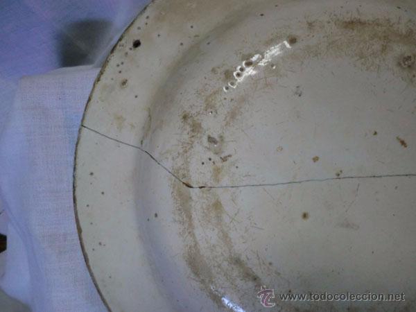 Antig&uuml;edades: ANTIGUO PLATO DE MANISES 30 CM LA&Ntilde;ADO - Foto 10