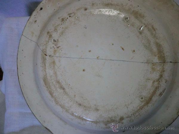 Antig&uuml;edades: ANTIGUO PLATO DE MANISES 30 CM LA&Ntilde;ADO - Foto 12