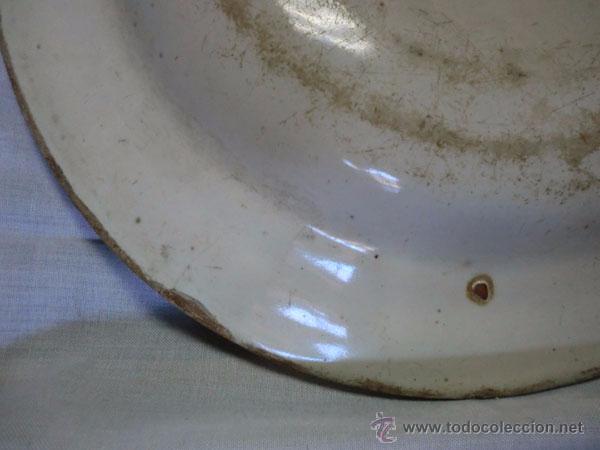 Antig&uuml;edades: ANTIGUO PLATO DE MANISES 30 CM LA&Ntilde;ADO - Foto 13