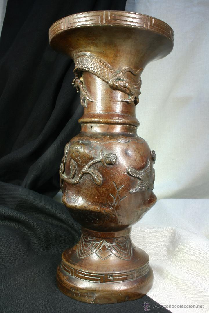 Antig&uuml;edades: Pareja de Jarrones Japoneses. Oriental. S.XIX - Foto 10