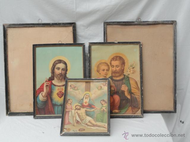 Antig&uuml;edades: LOTE DE 5 MARCOS CON L&Aacute;MINAS. - Foto 1
