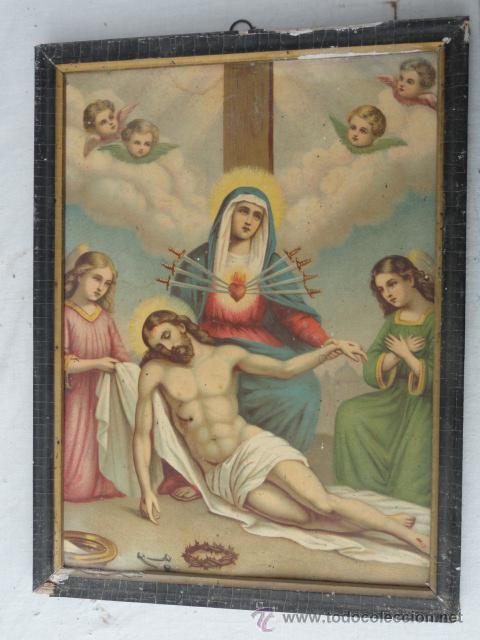 Antig&uuml;edades: LOTE DE 5 MARCOS CON L&Aacute;MINAS. - Foto 2