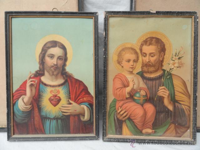 Antig&uuml;edades: LOTE DE 5 MARCOS CON L&Aacute;MINAS. - Foto 3