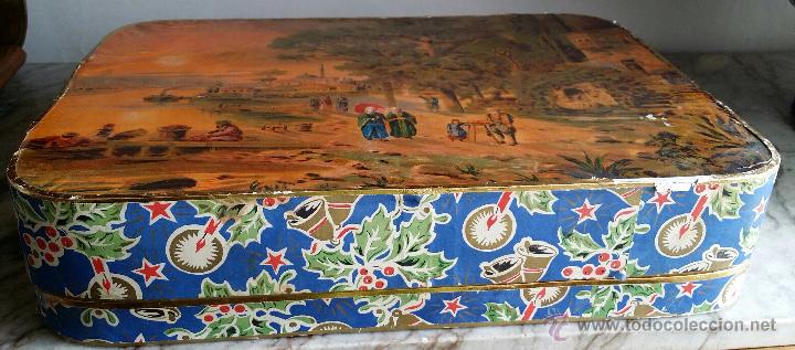 Antig&uuml;edades: CAJA DE MADERA LITOGRAFIADA PP S XX - Foto 3