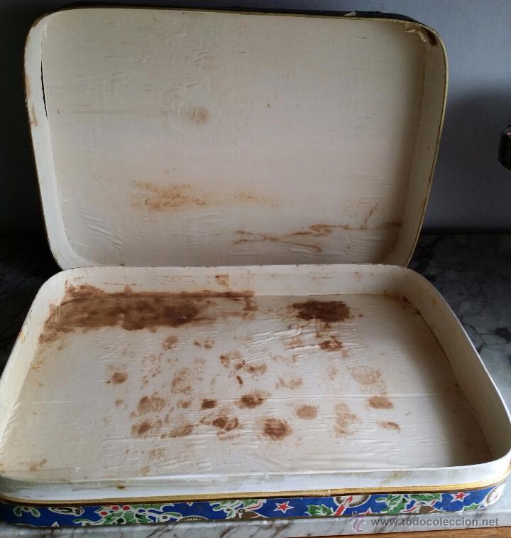 Antig&uuml;edades: CAJA DE MADERA LITOGRAFIADA PP S XX - Foto 4
