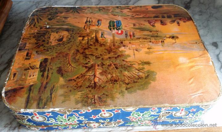 Antig&uuml;edades: CAJA DE MADERA LITOGRAFIADA PP S XX - Foto 5