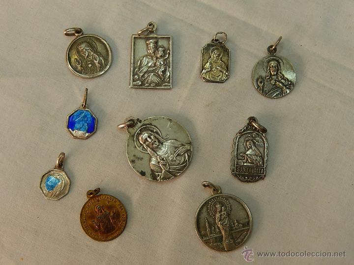 Antig&uuml;edades: Lote de Medallas religiosas. - Foto 1