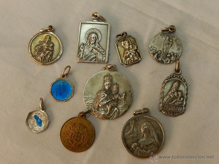 Antig&uuml;edades: Lote de Medallas religiosas. - Foto 6