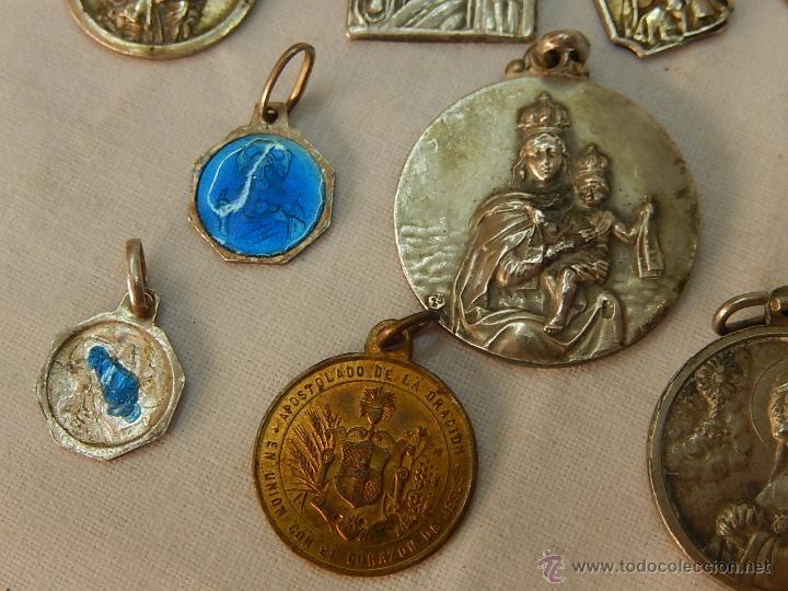 Antig&uuml;edades: Lote de Medallas religiosas. - Foto 8