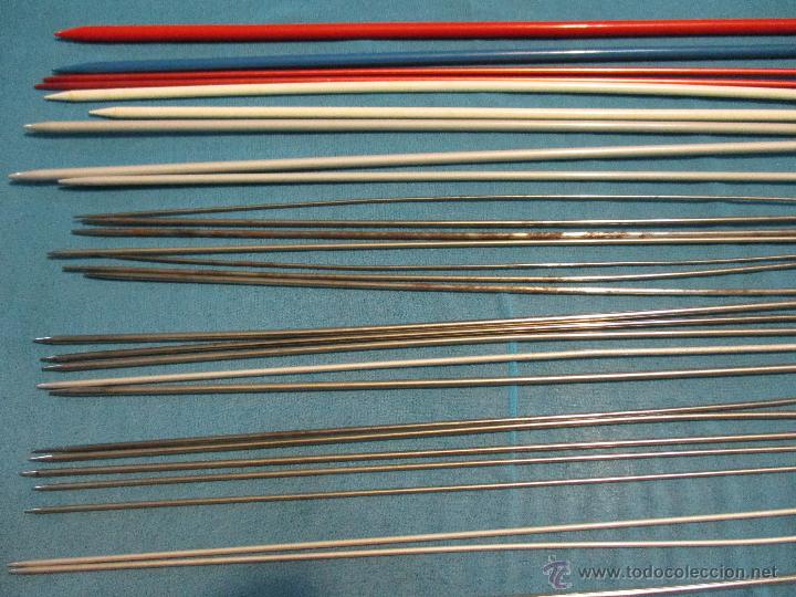 Antig&uuml;edades: 28 AGUJAS DE TEJER CON AMBAS MANOS - Foto 3