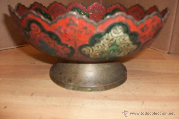 Antig&uuml;edades: ANTIGUO CENTRO DE MESA EN BRONCE - Foto 2