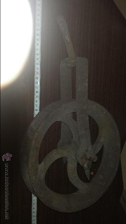 Antig&uuml;edades: POLEA POZO 24 CMS. - Foto 4
