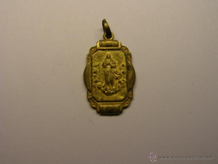 Antig&uuml;edades: Medalla religiosa de la Virgen Maria. - Foto 1