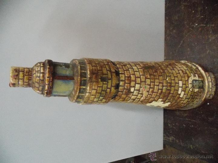 Antig&uuml;edades: botella ceramica triana xx - Foto 2
