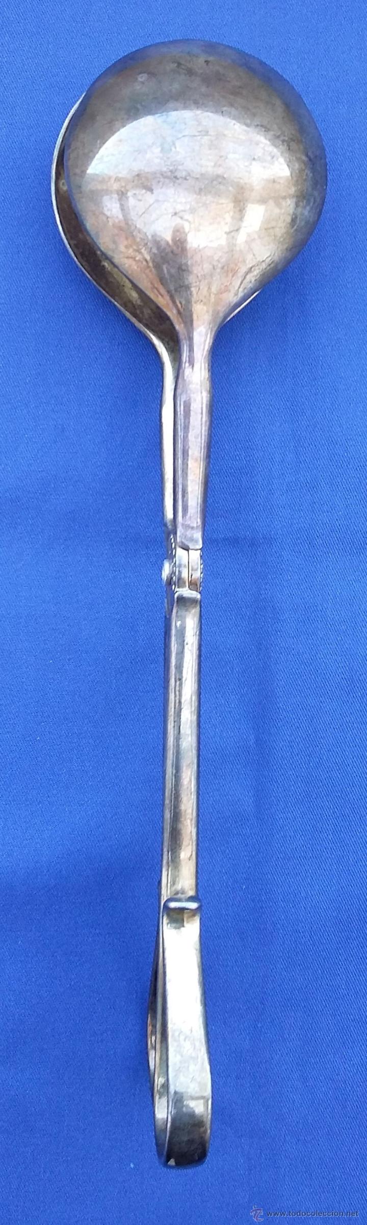Antig&uuml;edades: Pinzas cuchara para servir - Foto 3