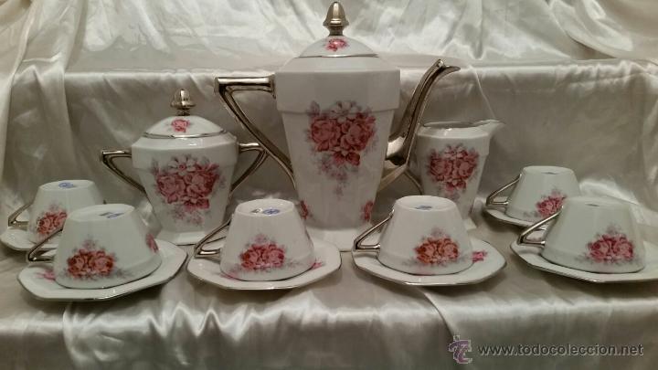 Antig&uuml;edades: Antiguo Conjunto de caf&eacute; Art D&eacute;co de Limoges - Foto 2