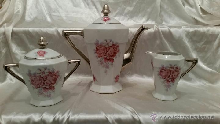 Antig&uuml;edades: Antiguo Conjunto de caf&eacute; Art D&eacute;co de Limoges - Foto 4
