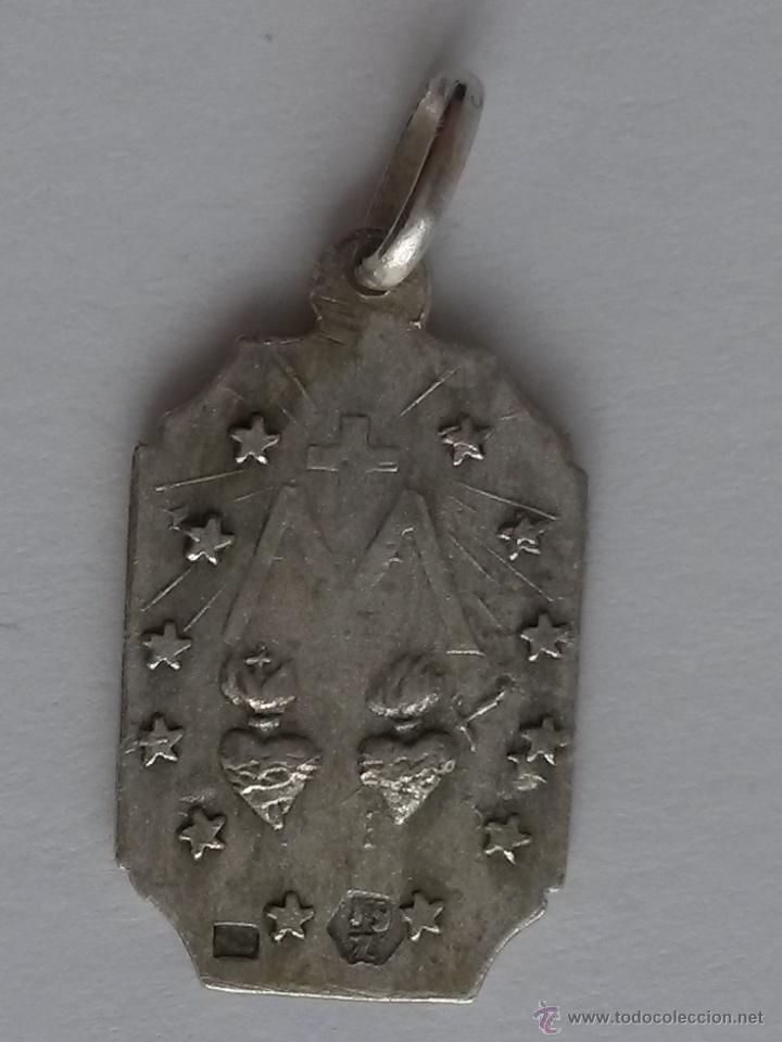 Antig&uuml;edades: Medalla ,maria sin pecado  de 2 x 1,2 cms - Foto 2