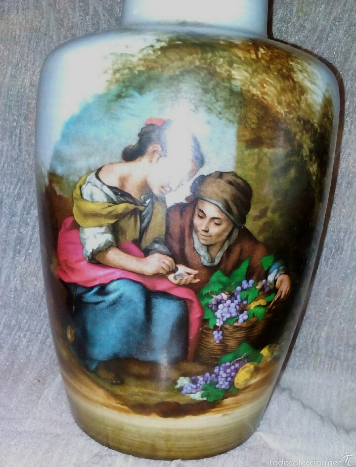 Antig&uuml;edades: Jarrones cl&aacute;sicos. Porcelanas Sambo Manises. - Foto 2