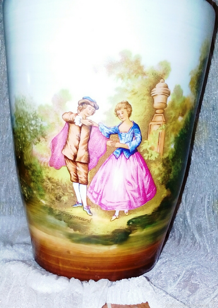 Antig&uuml;edades: Jarrones cl&aacute;sicos. Porcelanas Sambo Manises. - Foto 3