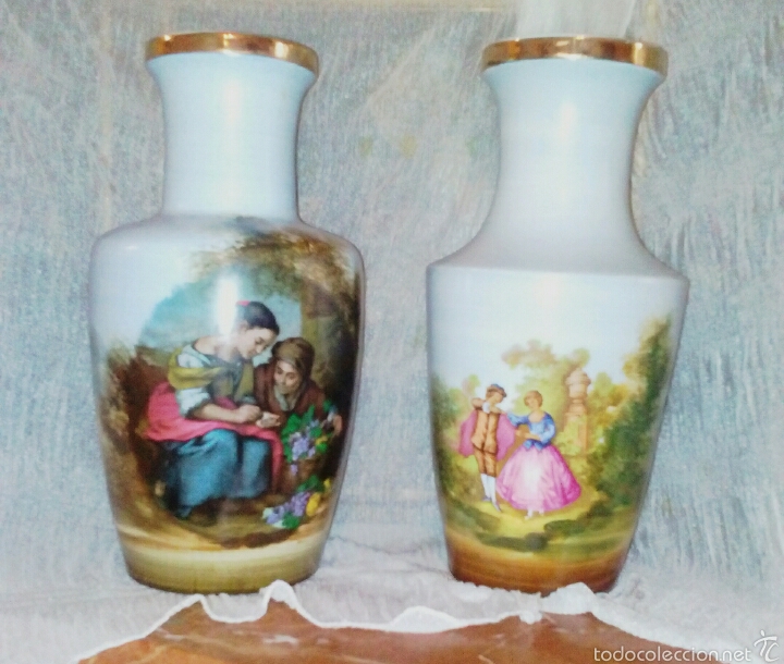 Antig&uuml;edades: Jarrones cl&aacute;sicos. Porcelanas Sambo Manises. - Foto 4