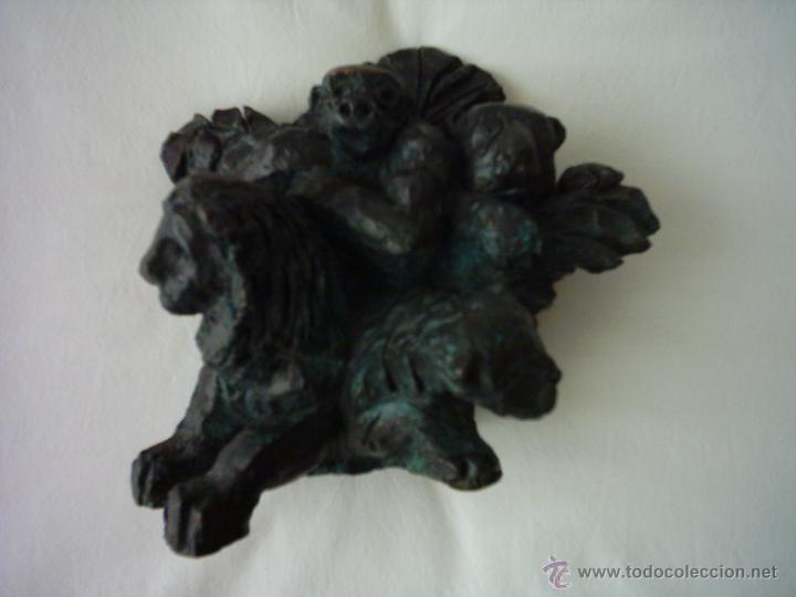 Antiquit&eacute;s: ESCULTURA EN RESINA CON P&Aacute;TINA DE BRONCE. ZOO. EDICI&Oacute;N DE 250 EJEMPLARES. BY SEGURA PERFUMES.