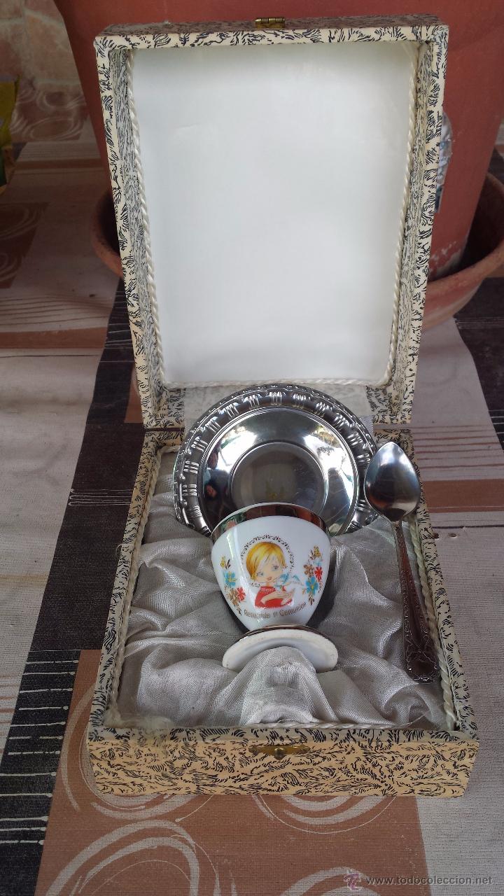 Antig&uuml;edades: antiguo juego de comunion. precioso - Foto 1