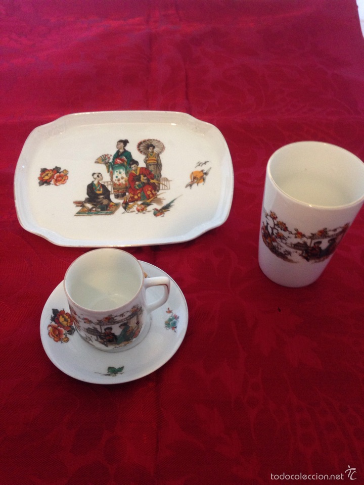 Antig&uuml;edades: Conjunto de biscuit para caf&eacute; - Foto 1