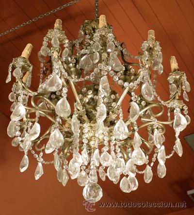 Antig&uuml;edades: Lampara ara&ntilde;a francesa 25 luces - Foto 1
