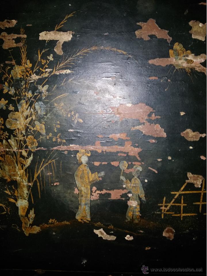 Antig&uuml;edades: MESA LACA JAP&Oacute;N S. XIX A RESTAURAR - Foto 1