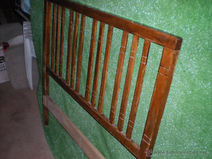 Antig&uuml;edades: Cabecero de cama en haya para cama de 105 - Foto 2