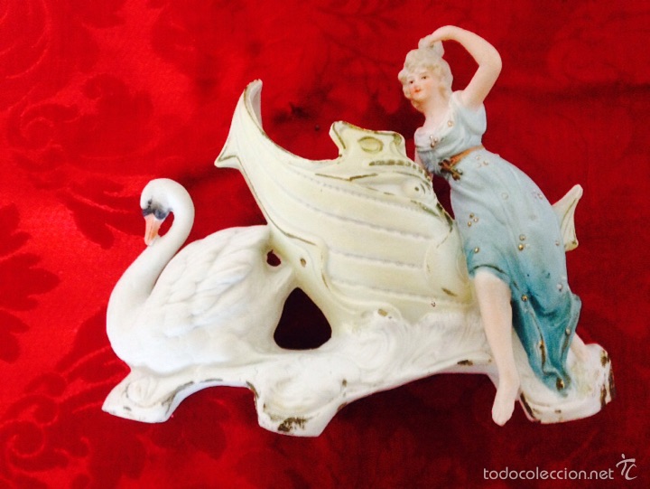 Antig&uuml;edades: Figura de porcelana de biscuit - Foto 2