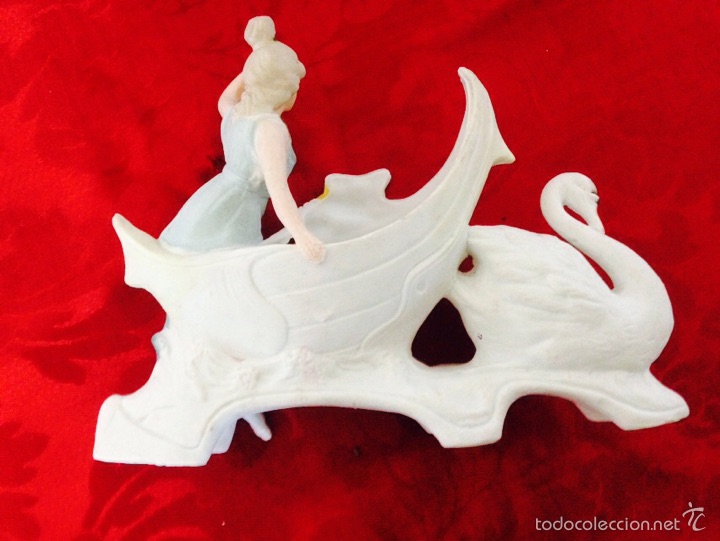 Antig&uuml;edades: Figura de porcelana de biscuit - Foto 3