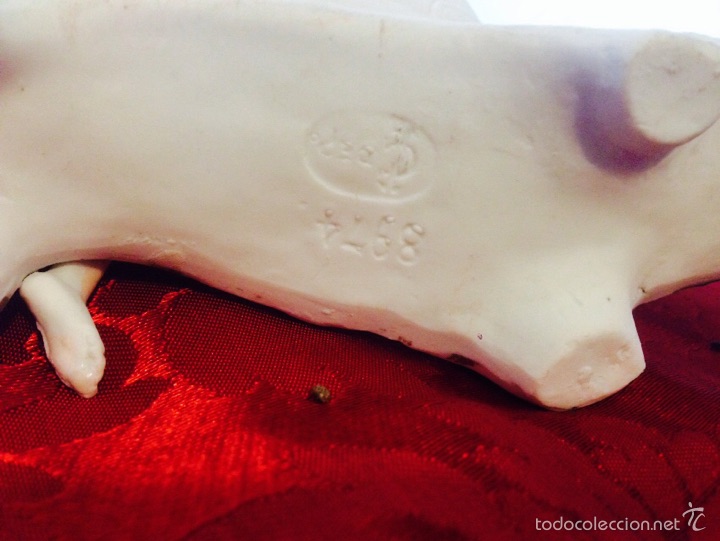 Antig&uuml;edades: Figura de porcelana de biscuit - Foto 4