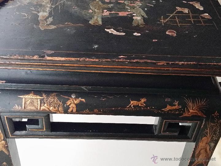 Antig&uuml;edades: MESA LACA JAP&Oacute;N S. XIX A RESTAURAR - Foto 10