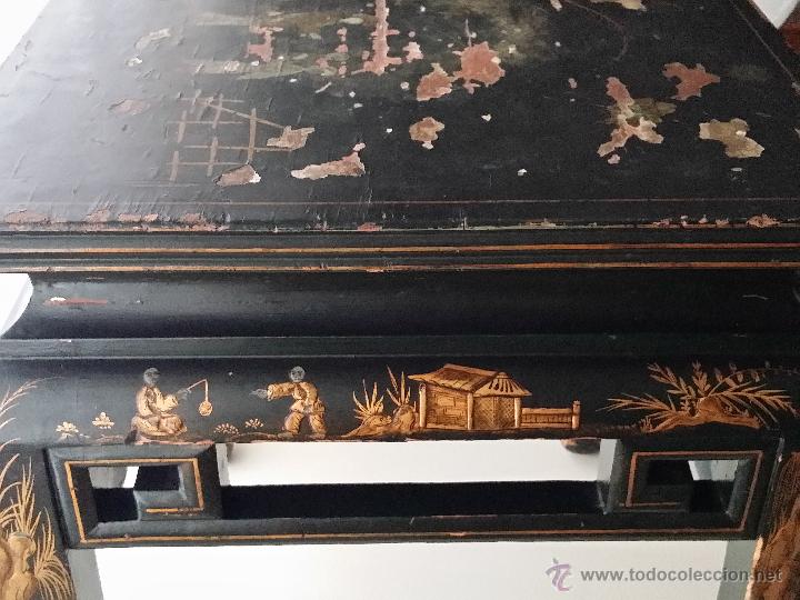 Antig&uuml;edades: MESA LACA JAP&Oacute;N S. XIX A RESTAURAR - Foto 11