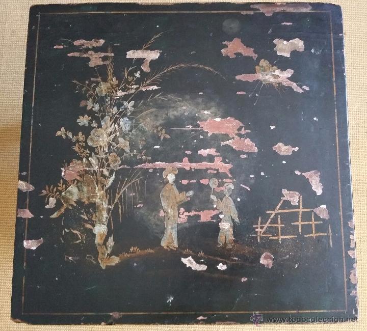 Antig&uuml;edades: MESA LACA JAP&Oacute;N S. XIX A RESTAURAR - Foto 15