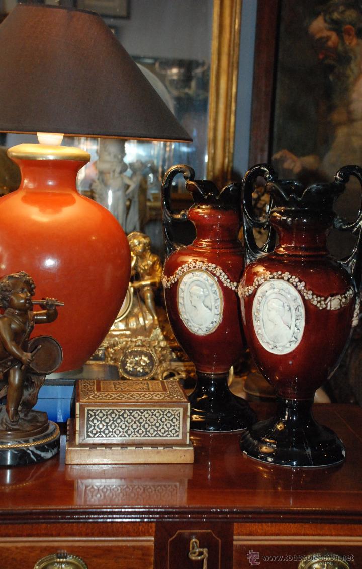 Antig&uuml;edades: PRECIOSA PAREJA DE JARRONES ART-DEC&Oacute; - Foto 4