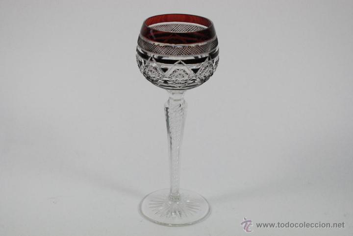 Antig&uuml;edades: Copa de vino Val Saint Lambert. 1920 - Foto 1