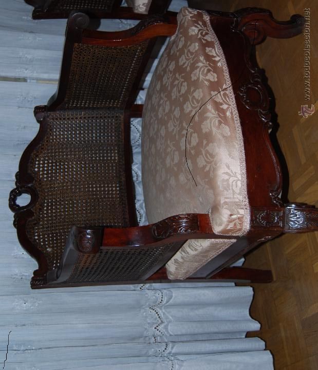 Antig&uuml;edades: Dormitorio antig&uuml;o de madera de caoba - Foto 9