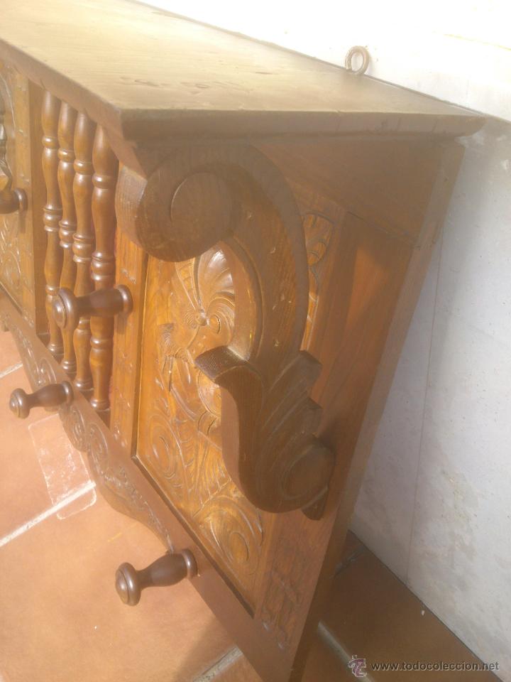 Antig&uuml;edades: perchero antiguo espa&ntilde;ol - Foto 5