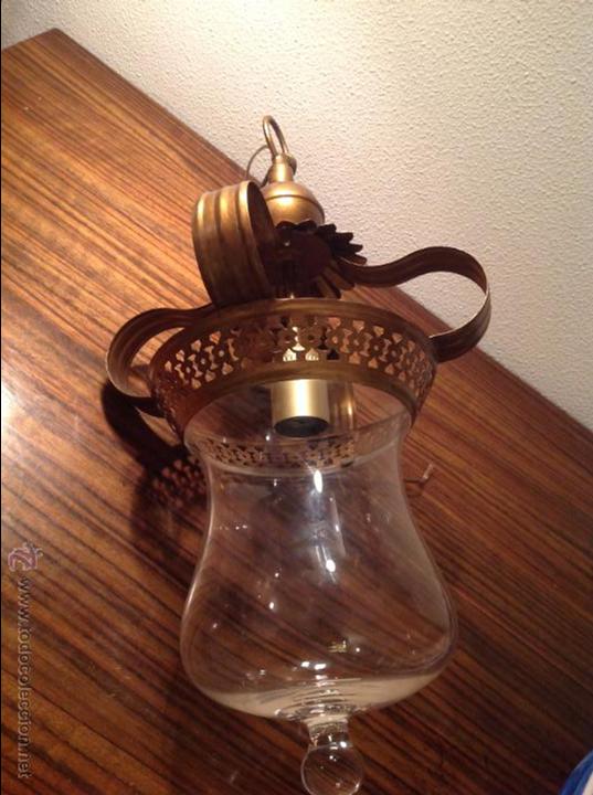 Antig&uuml;edades: FAROL DE TECHO LAMPARA - Foto 2