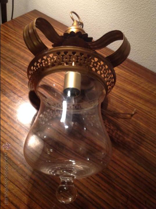 Antig&uuml;edades: FAROL DE TECHO LAMPARA - Foto 4